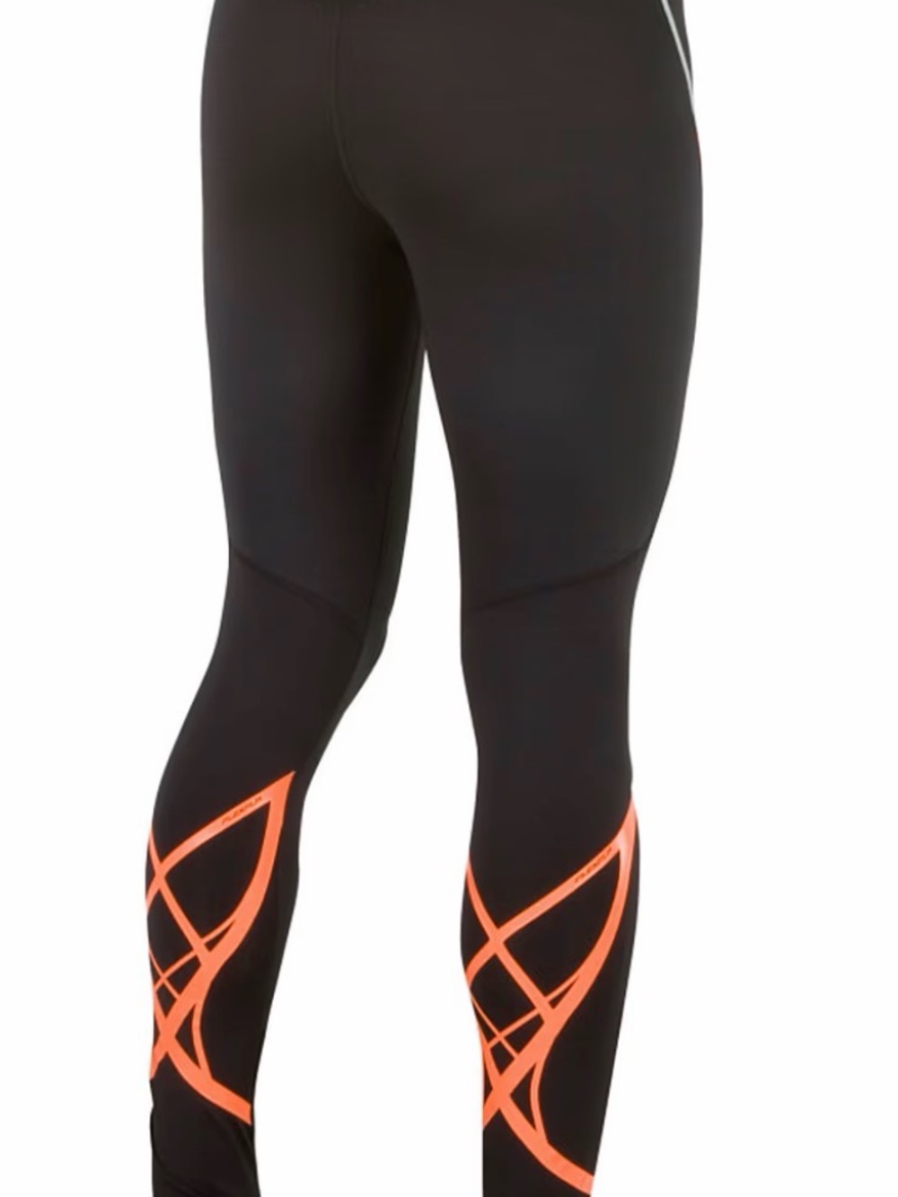 Saucony Kinvara Calf Support Tights Men's XL Black Orange Compression Running
